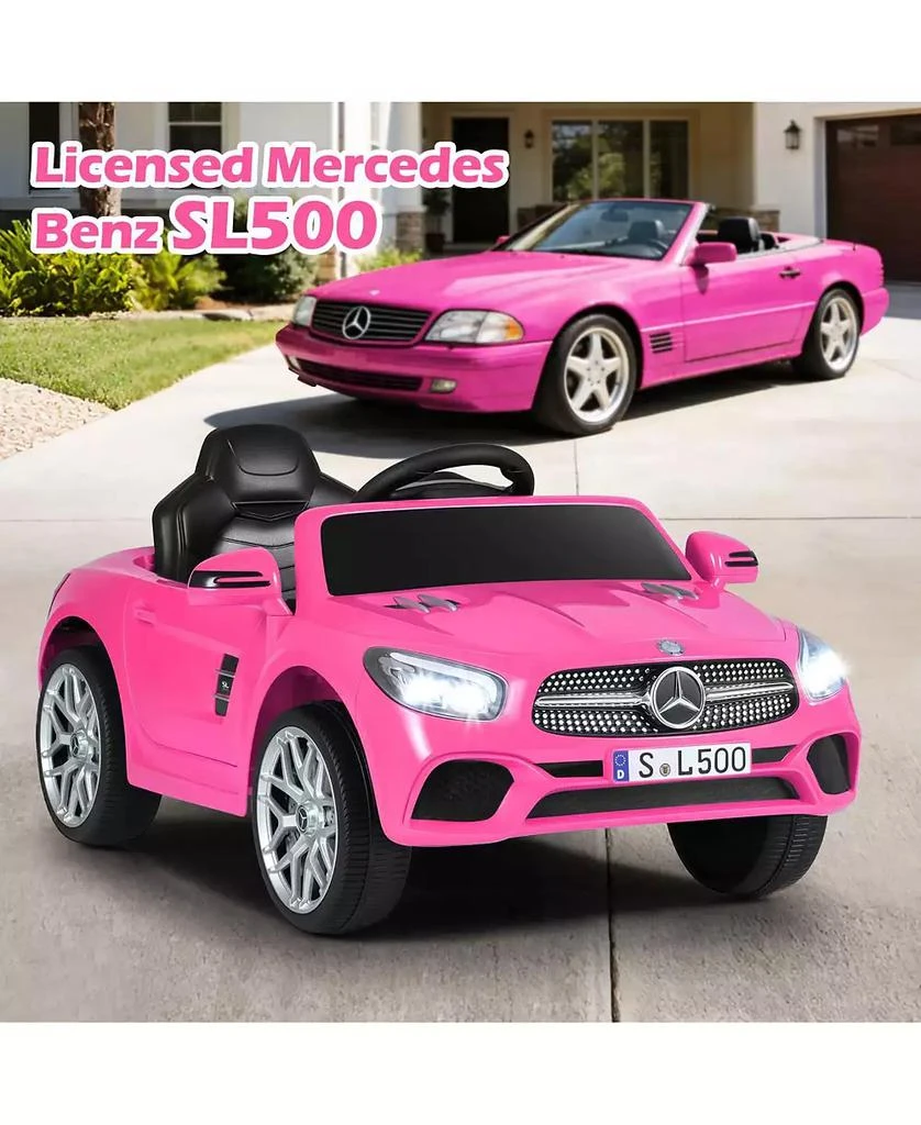 Mecale 12V Kids Ride On Car Licensed Mercedes Benz with Remote and Music 4