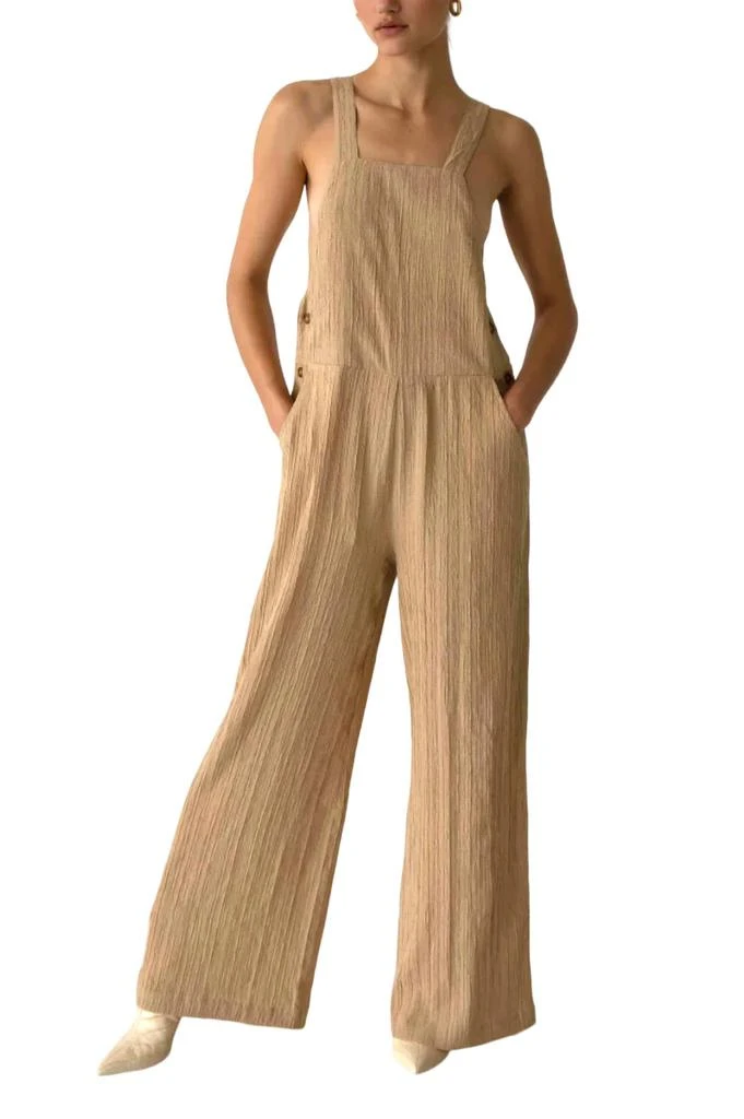 The Range Woven Ripple Overall In Tanlines 1