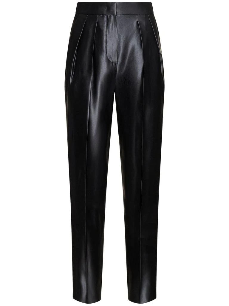 Giorgio Armani Silk & Linen High Waist Straight Pants 1