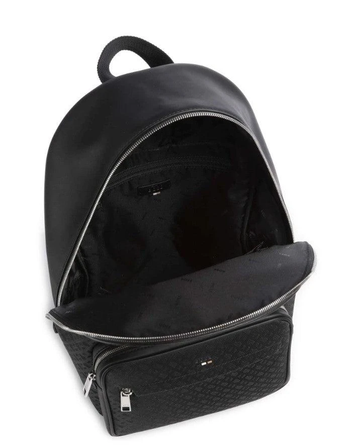 Hugo Boss Monogram Motif Backpack With Zip Closure 4