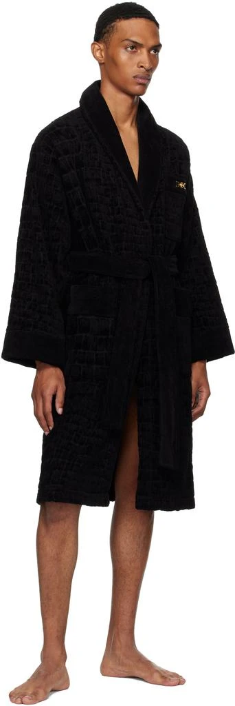 Versace Black Icon Bathrobe 4
