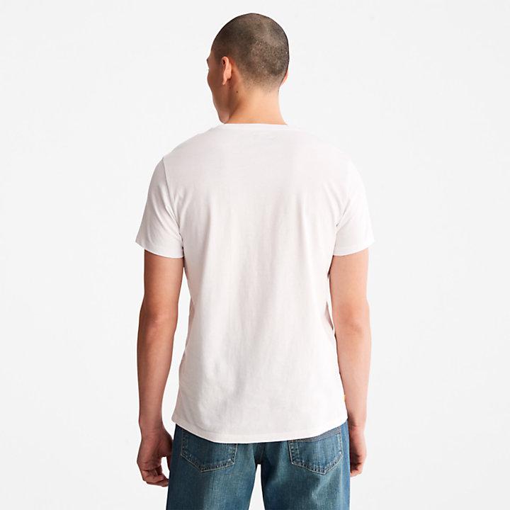 Timberland Cotton Logo T-Shirt for Men in White