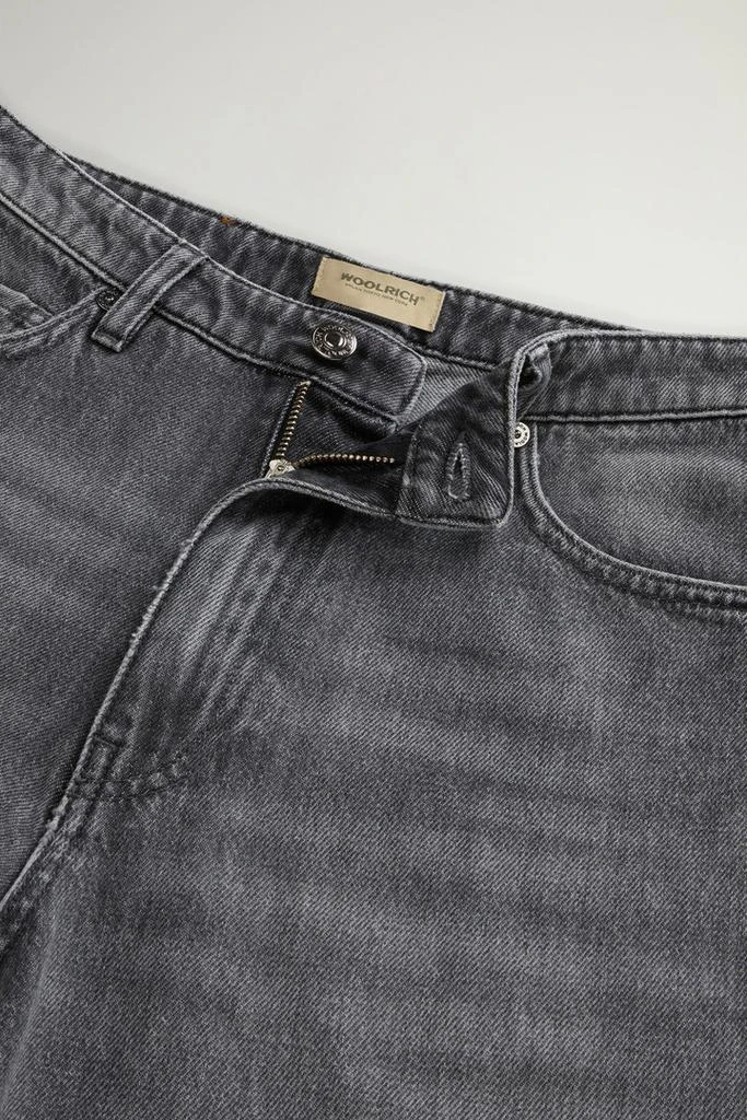 Woolrich Pants in Pure Cotton Denim - Women - Gray 4