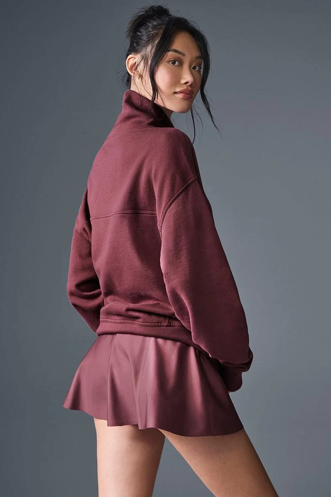Alo Hazy Mock Neck Pullover - Burgundy 2