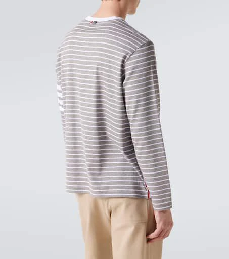 Thom Browne Milano 4-Bar striped cotton T-shirt 4