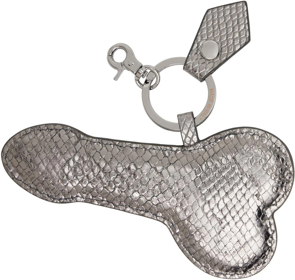 Vivienne Westwood Silver Snake Embossed 
Penis
 Keychain 2