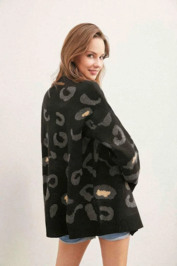 TRUEDAMES Leopard Button Down Cardigan 3