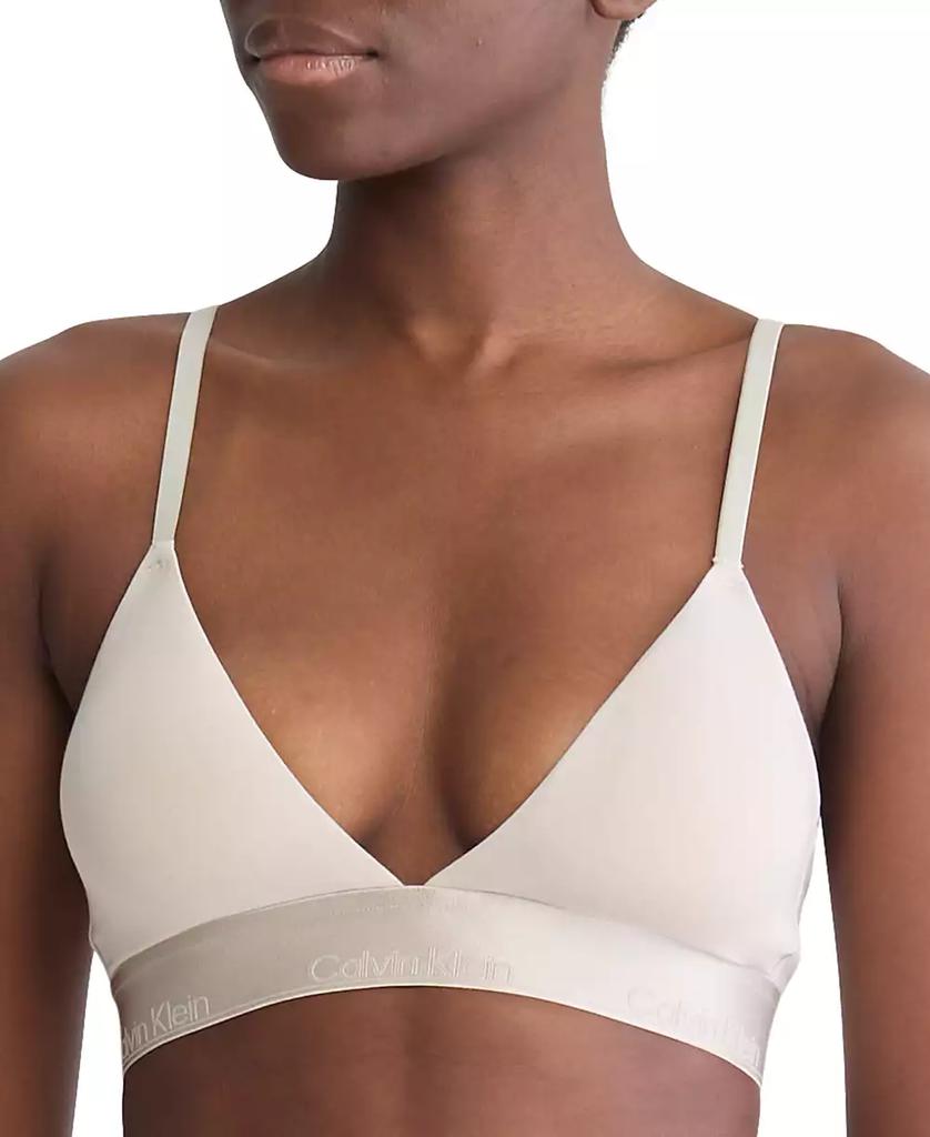 Calvin Klein Women's Modern Cotton Holiday Lightly Lined Triangle Bralette QF7994