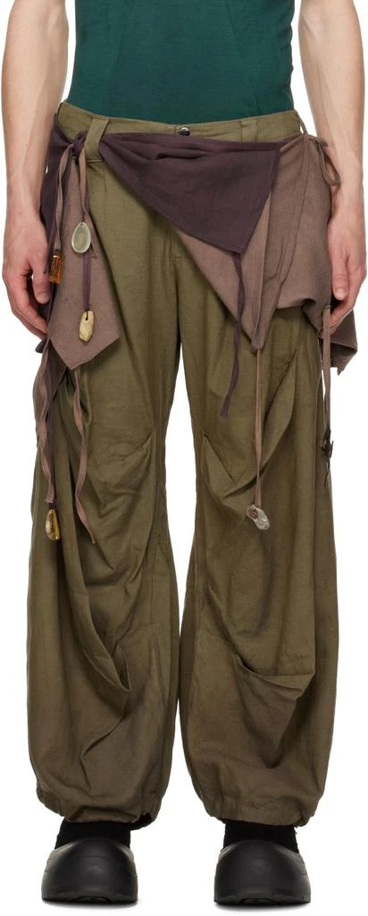 YAKU Khaki 
Brown Journey Trousers