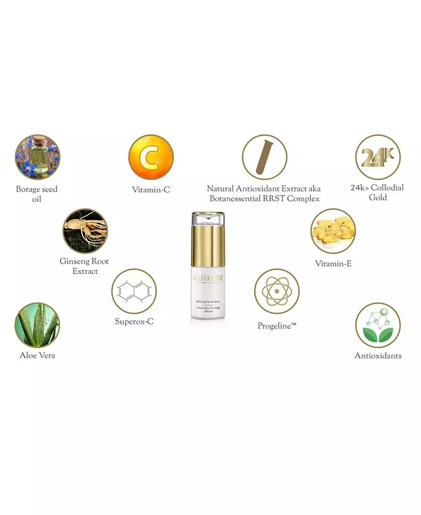 Allegresse 24 Karat Skin Care Allegresse 24K Skincare Facial Serum 1.0 oz 3
