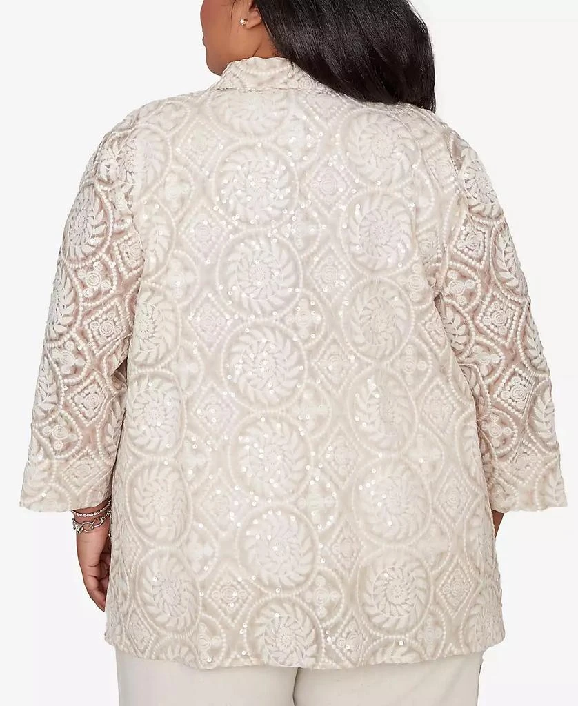 Alfred Dunner Plus Size Natural Wonder Sequin Medallion Two In One Top 5