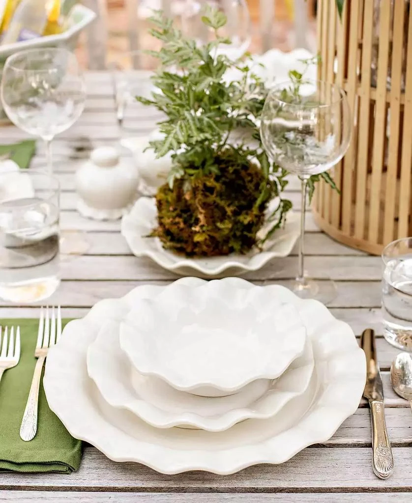 Coton Colors by Laura Johnson Signature White 12-Pc Dinnerware Set, Service for 4 6
