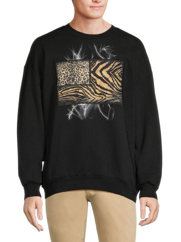 Roberto Cavalli Animal Print Crewneck Sweatshirt 1