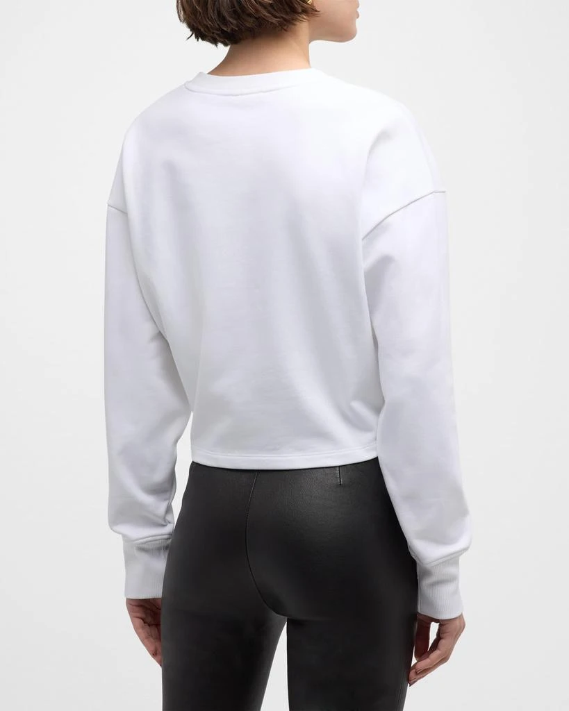 Balmain Logo Bulky Crop Sweatshirt 7