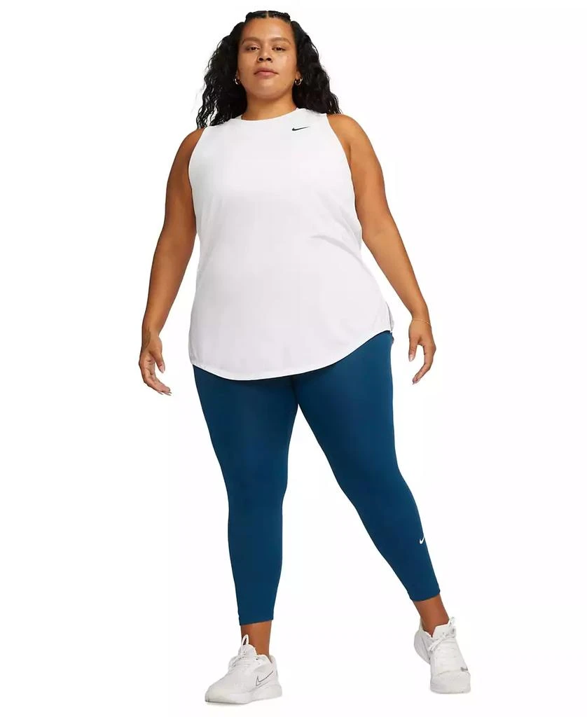 NIKE Dri-FIT Plus Size Racerback Curved-Hem Tank Top 5