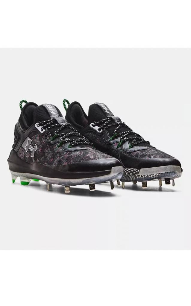Under Armour HarperLow ST 3026588-001 Men's Black Pink Baseball Cleats UWU469