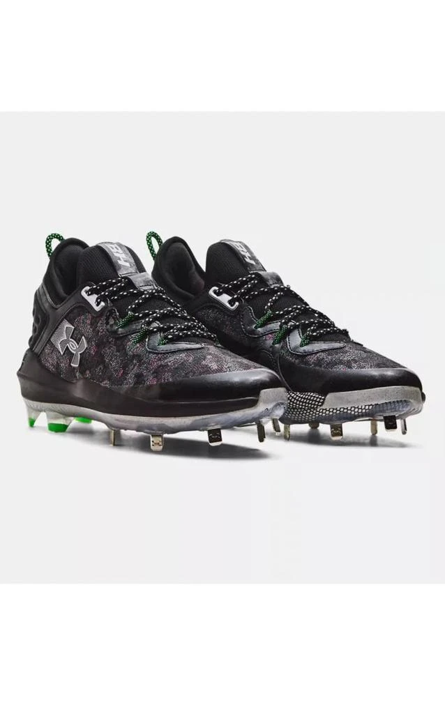 Under Armour HarperLow ST 3026588-001 Men's Black Pink Baseball Cleats UWU469 1