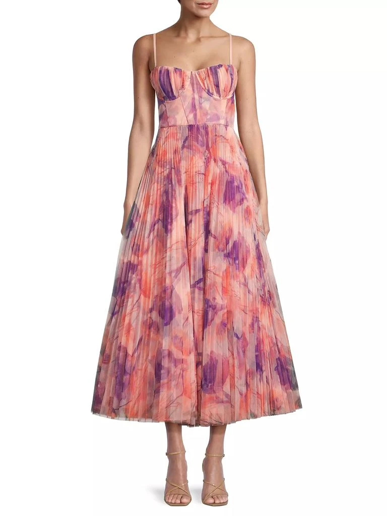 Hutch Amara Pleated Printed Dress 3