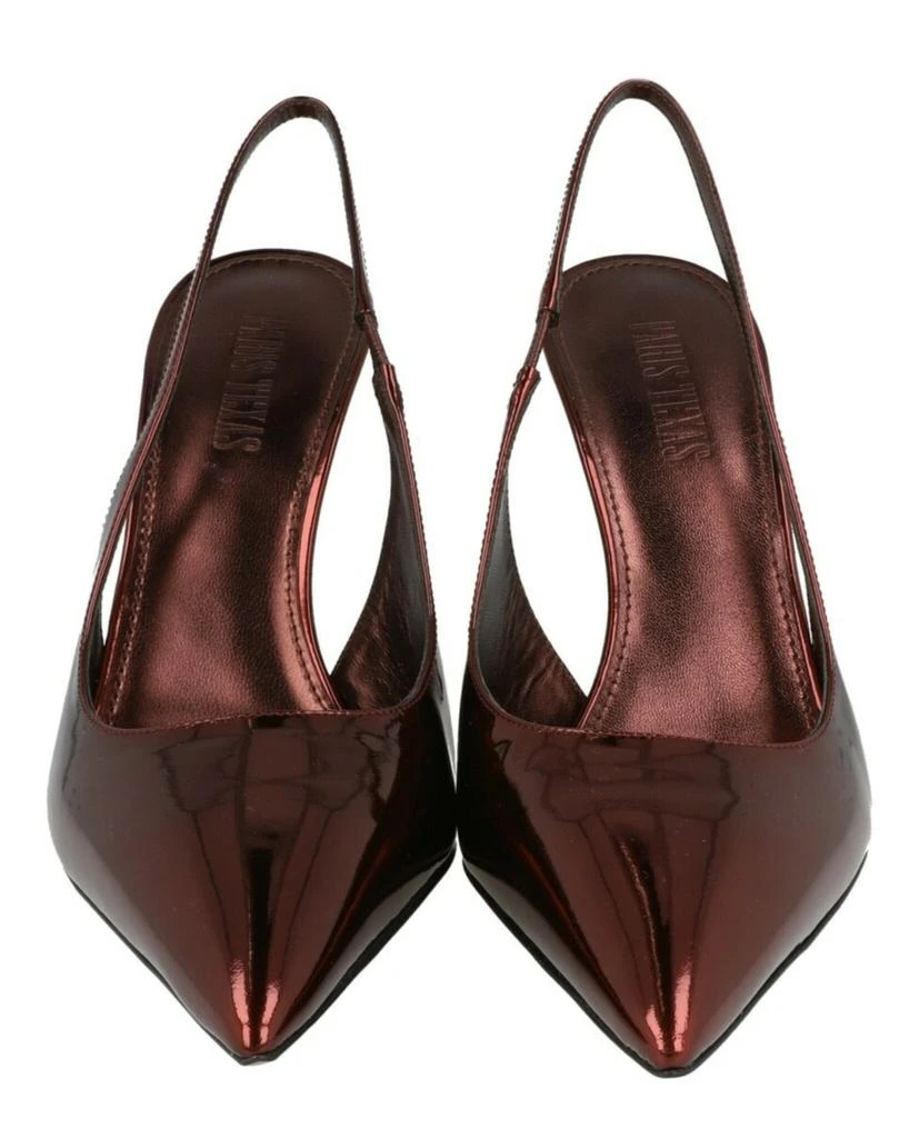 Paris Texas Lidia Mirrored Slingback Pumps 5
