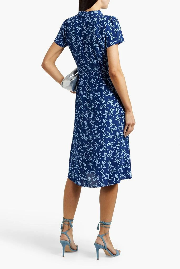 HVN Morgan printed silk dress 3