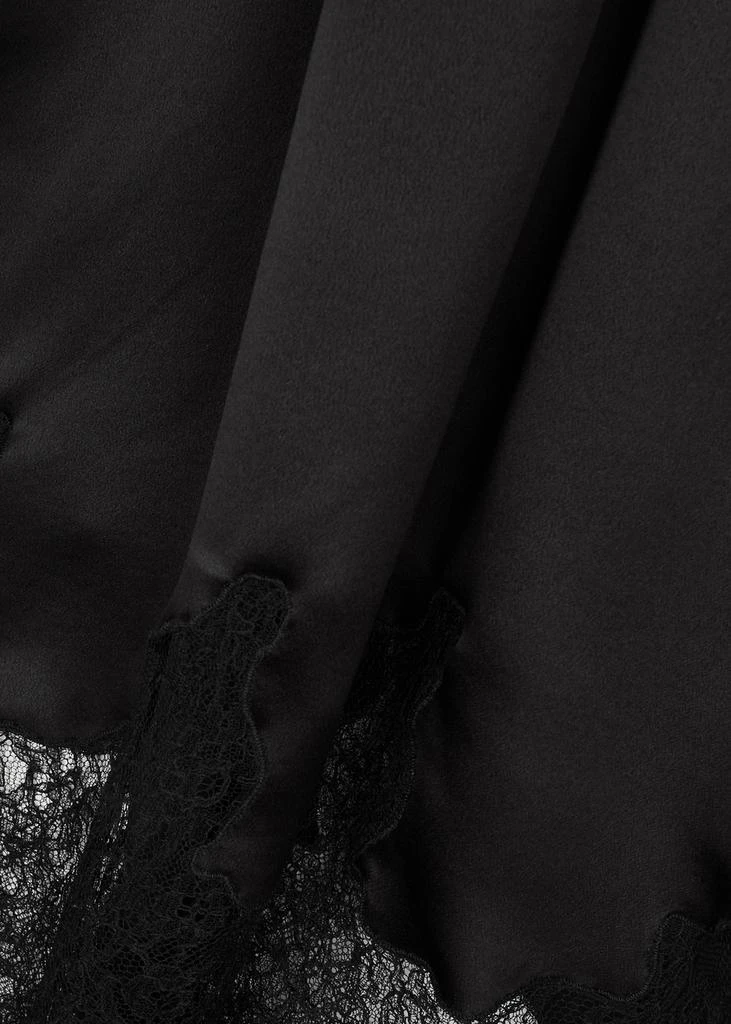 Yves Saint Laurent Lace-trimmed silk-satin mini dress 5