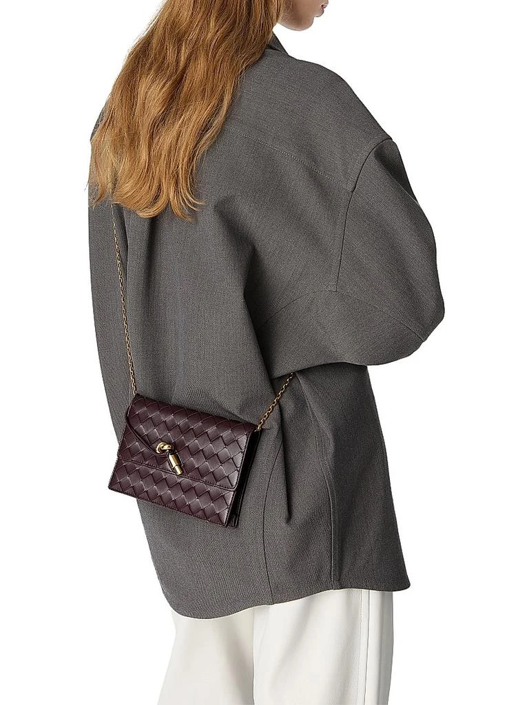 Bottega Veneta Andiamo Intrecciato Leather Chain Pouch 2