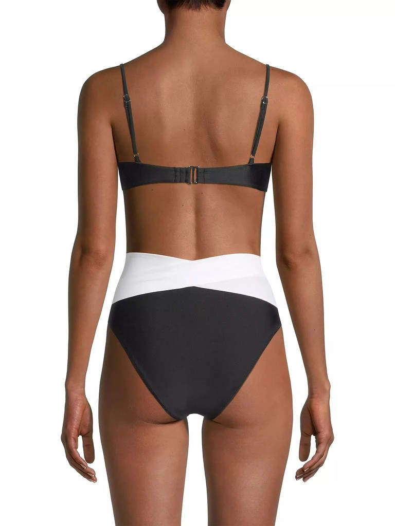 Ramy Brook Kynlee Two-Tone Balconette Bikini Top 5