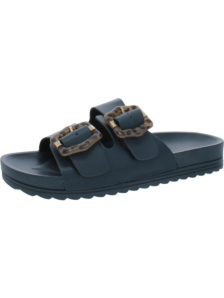 MUK LUKS Grand Cayman Womens Faux Leather Adjustable Slide Sandals 1