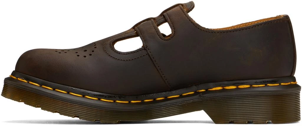 Dr. Martens Brown 8065 Crazy Horse Leather Mary Jane Loafers 3