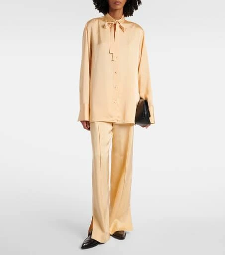 Jil Sander Bow-detail satin blouse 2