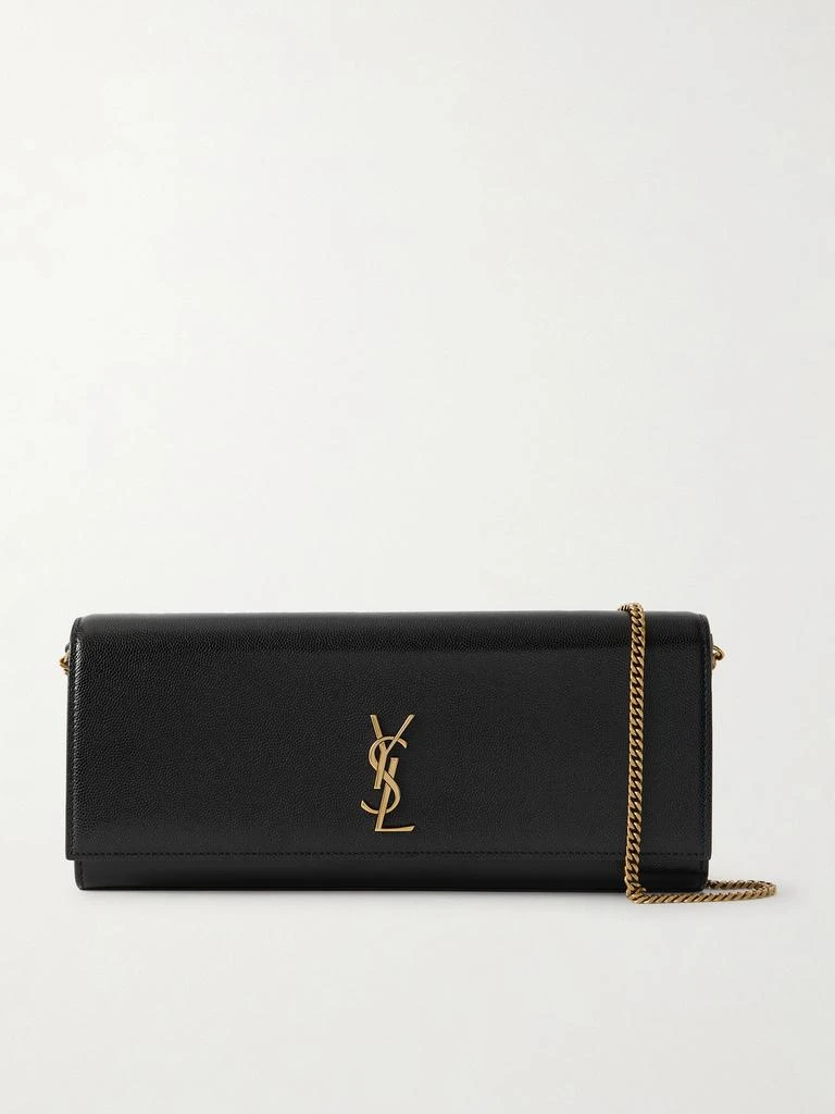 Yves Saint Laurent Kate Textured-leather Clutch