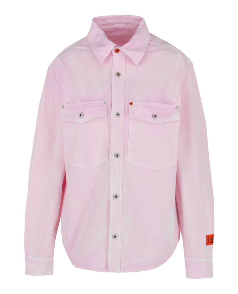 Heron Preston Code 8000 Long Sleeve Pocket Shirt