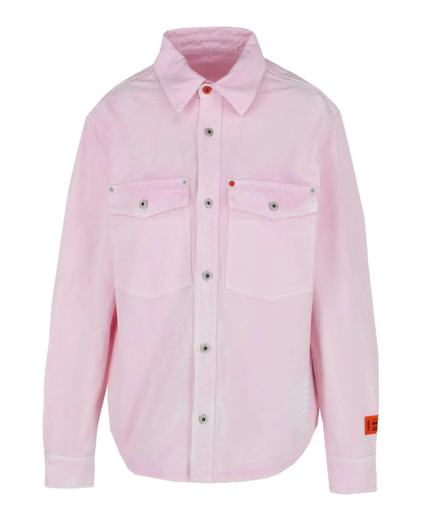 Heron Preston Code 8000 Long Sleeve Pocket Shirt 1