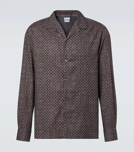 Brunello Cucinelli Printed cotton shirt 1