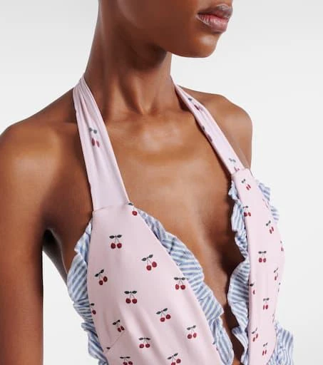 Montce Tropez printed ruffled swimsuit 4