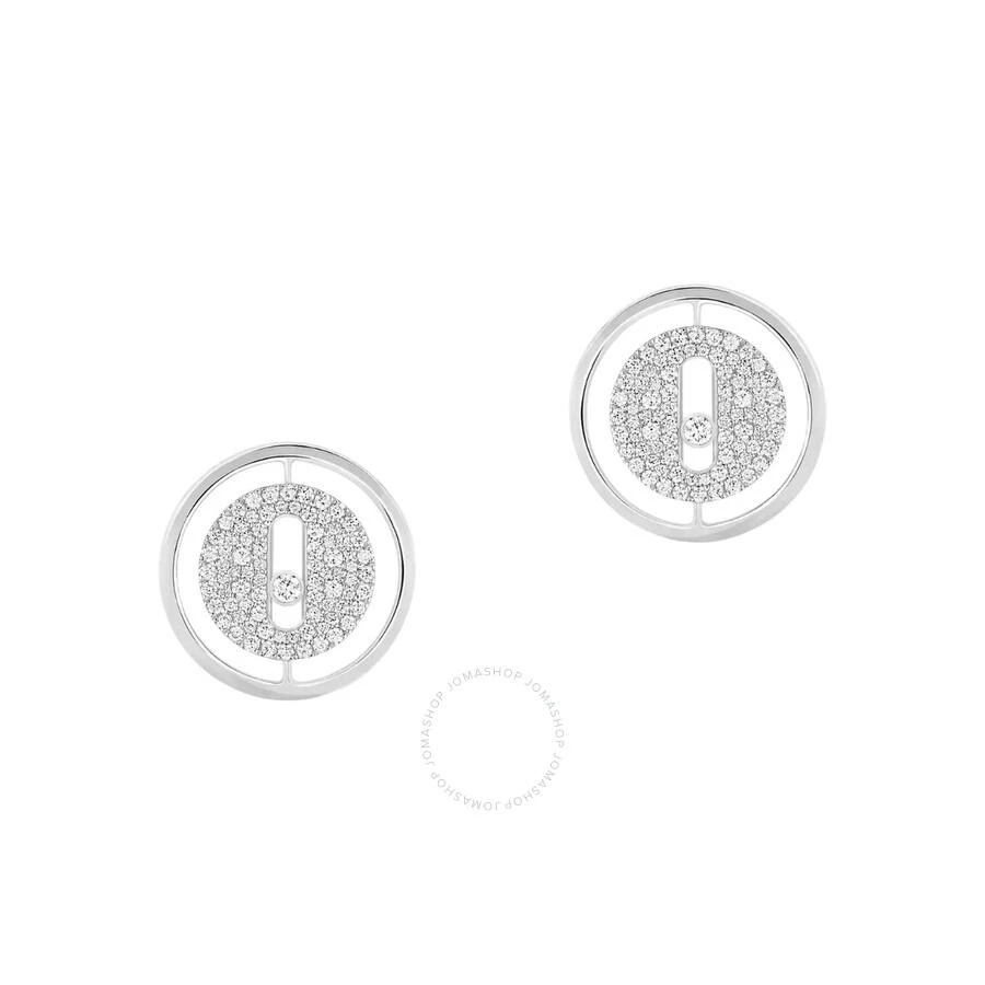 Messika Lucky Move 18k White Gold Diamond Stud Earrings 1