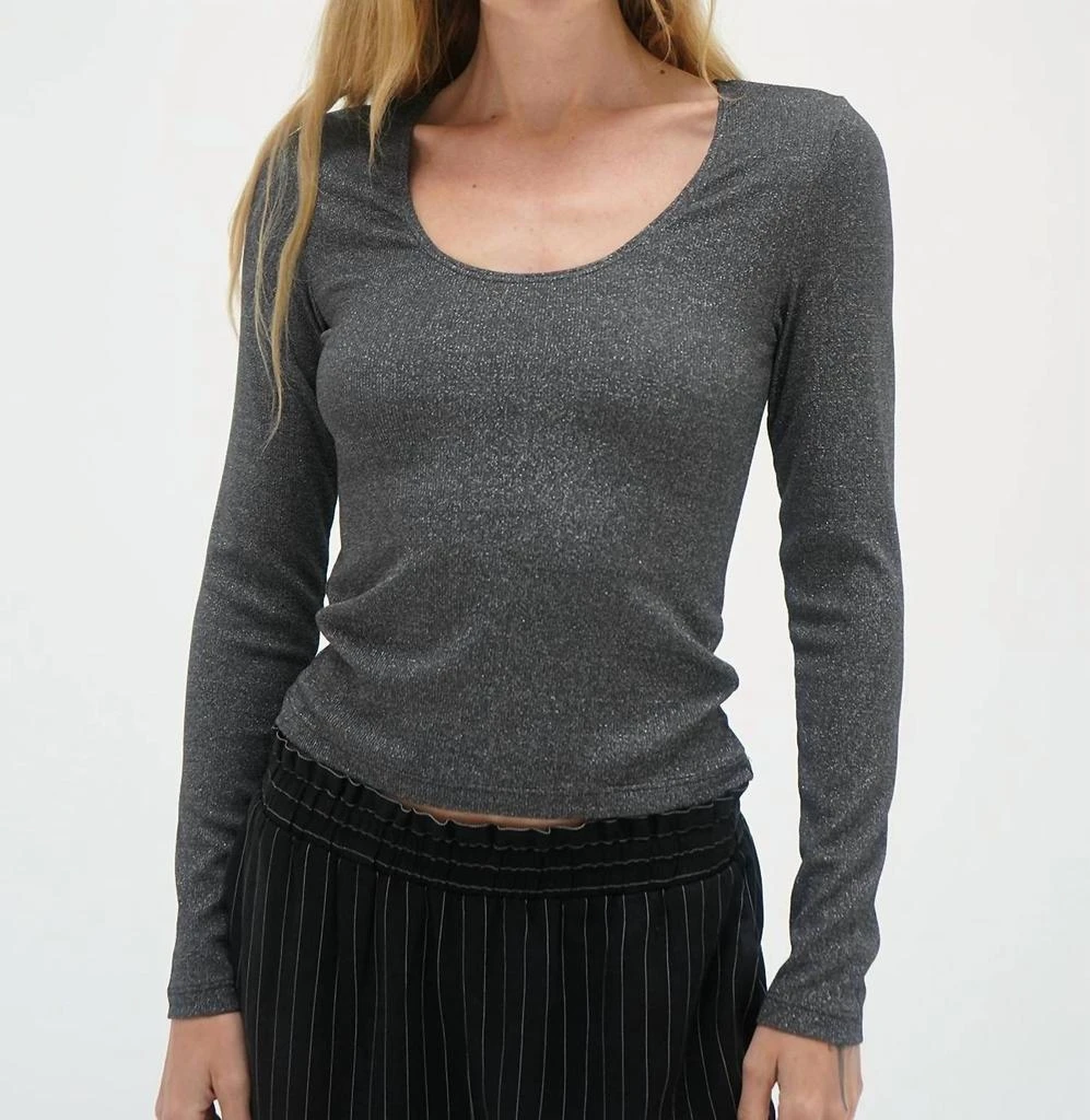 LNA Lna - Jacinda Lurex Rib Top 1