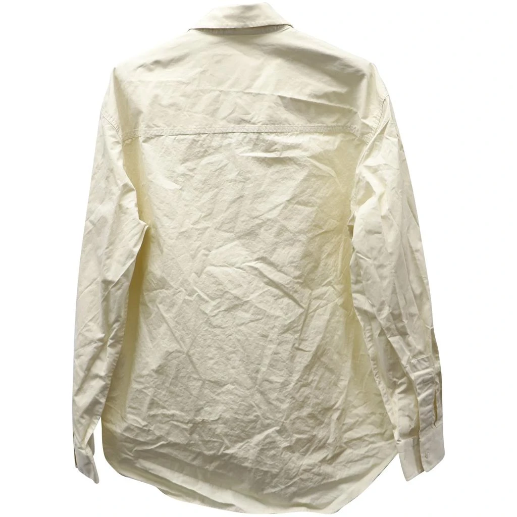 Jil Sander Never Fade Away Plaque Shirt in Beige Cotton 2
