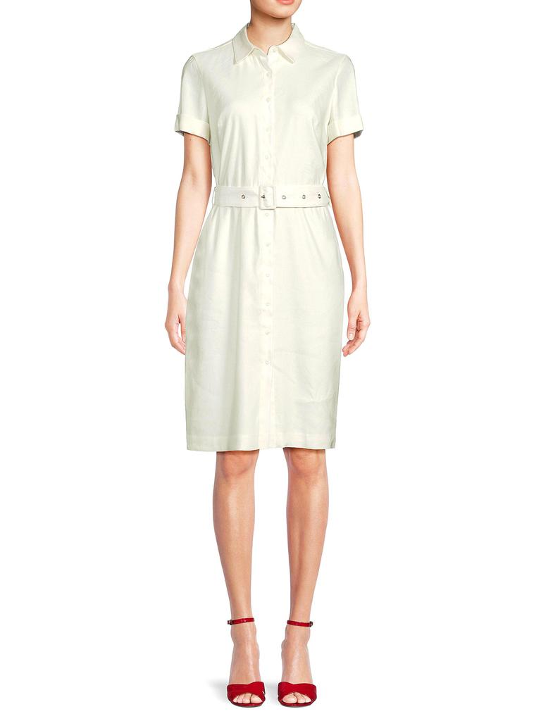 Calvin Klein Linen Blend Shirtdress
