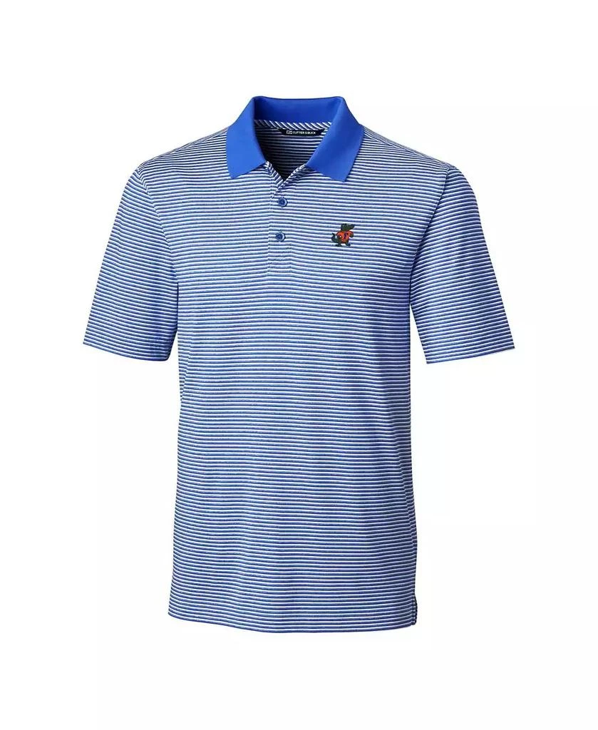 Cutter & Buck Men's Blue Florida Gators Forge Tonal Stripe Stretch Polo 2