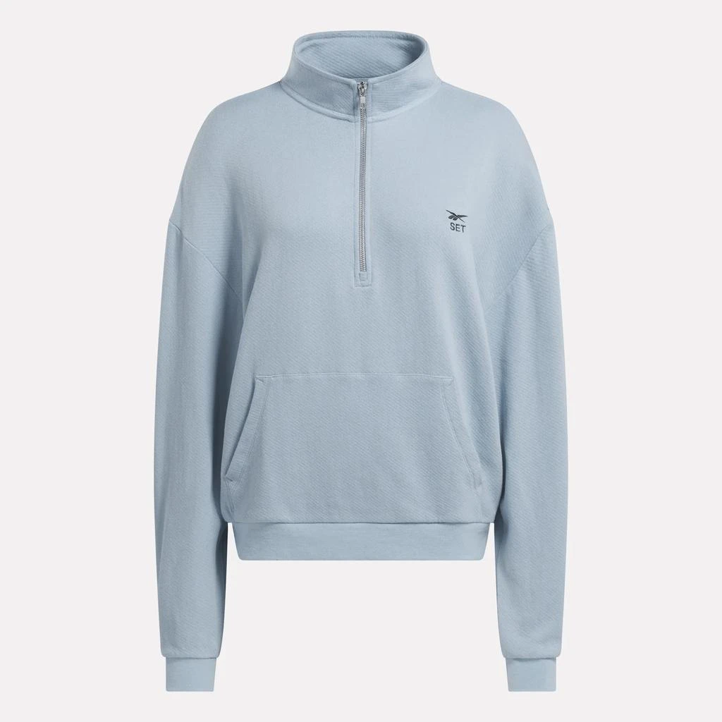 Reebok Women's Reebok x SET Classic Lightweight Quarter-Zip Sweatshirt 7