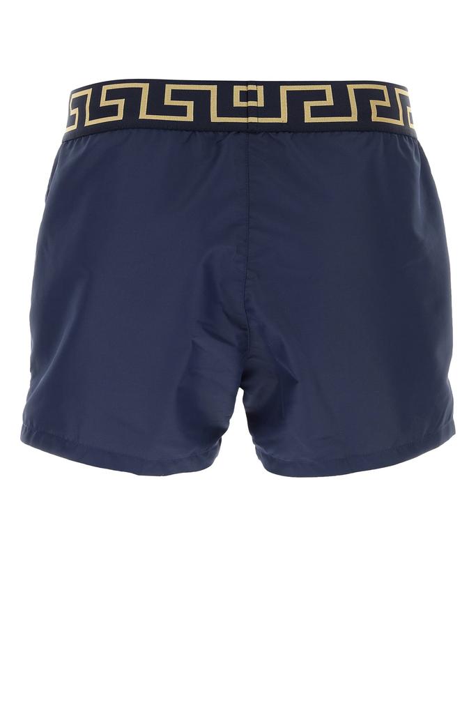 Versace Blue polyester swimming shorts
