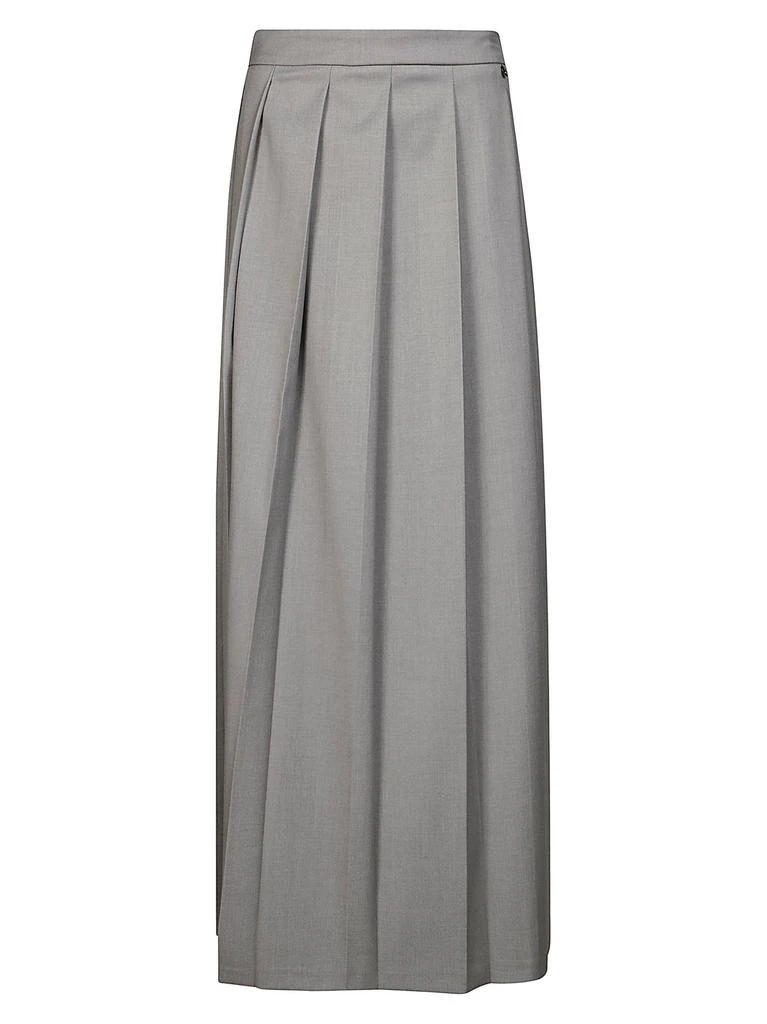 LIU •JO Liu Jo Side-Slit Pleated Twill Skirt 1