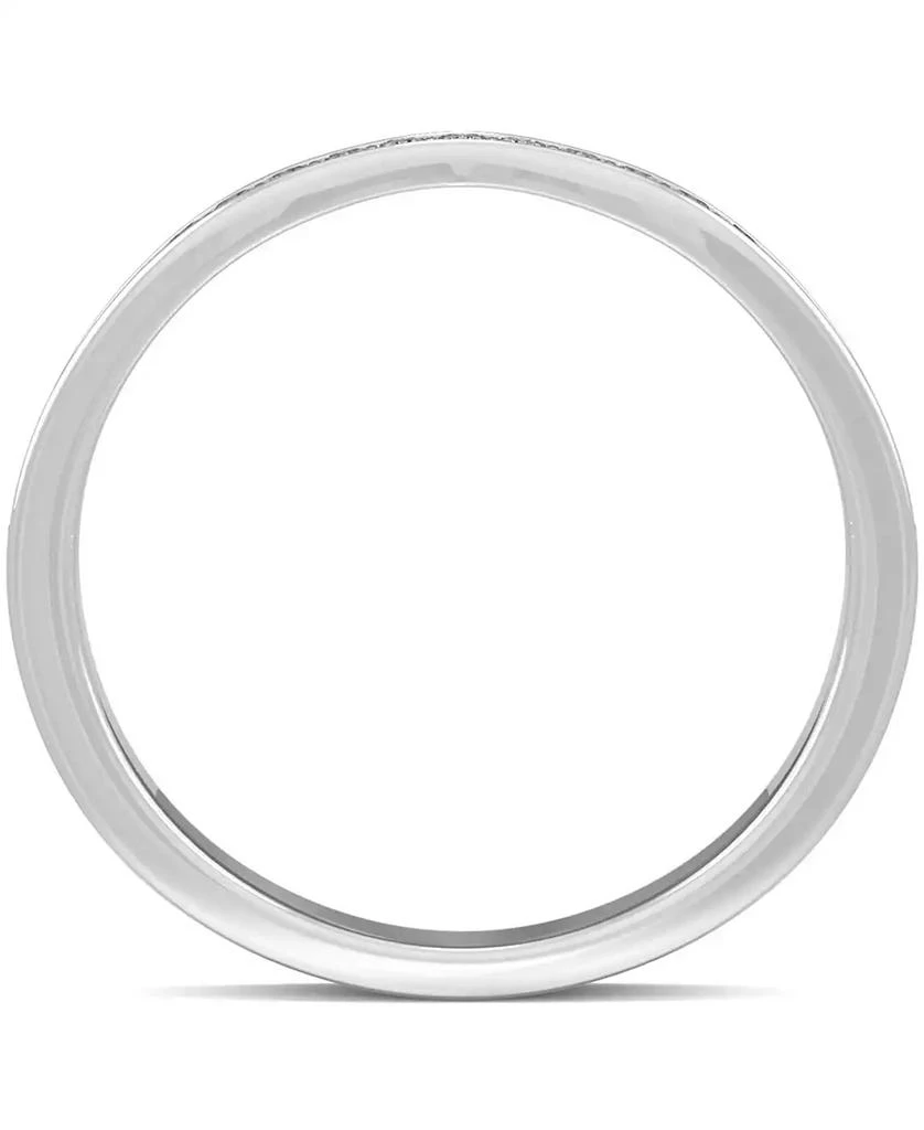 Charles & Colvard Moissanite V-Shape Wedding Band (1/5 ct. t.w. DEW) in 14k White Gold 3