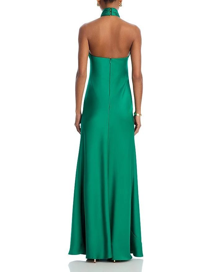AQUA Knot Halter Gown - Exclusive 5