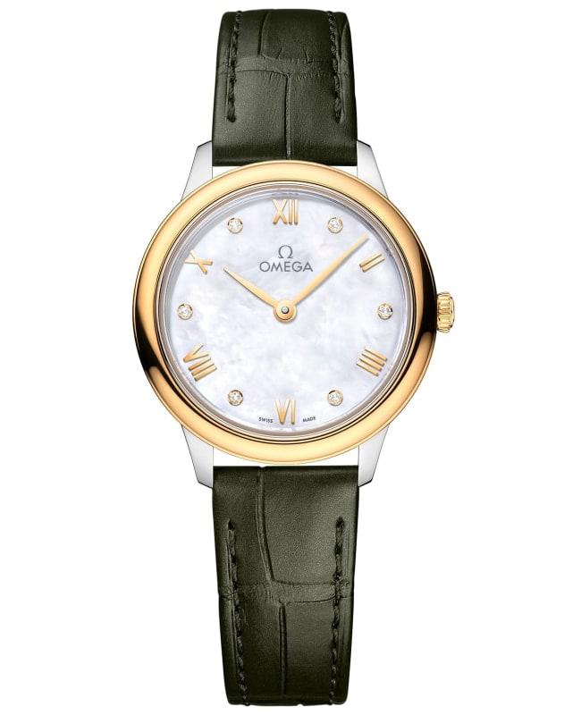 OMEGA レディース 時計　DeVille Quartz Omega Deville Watch Quartz 26mm Women's Gold Dial Swiss Made