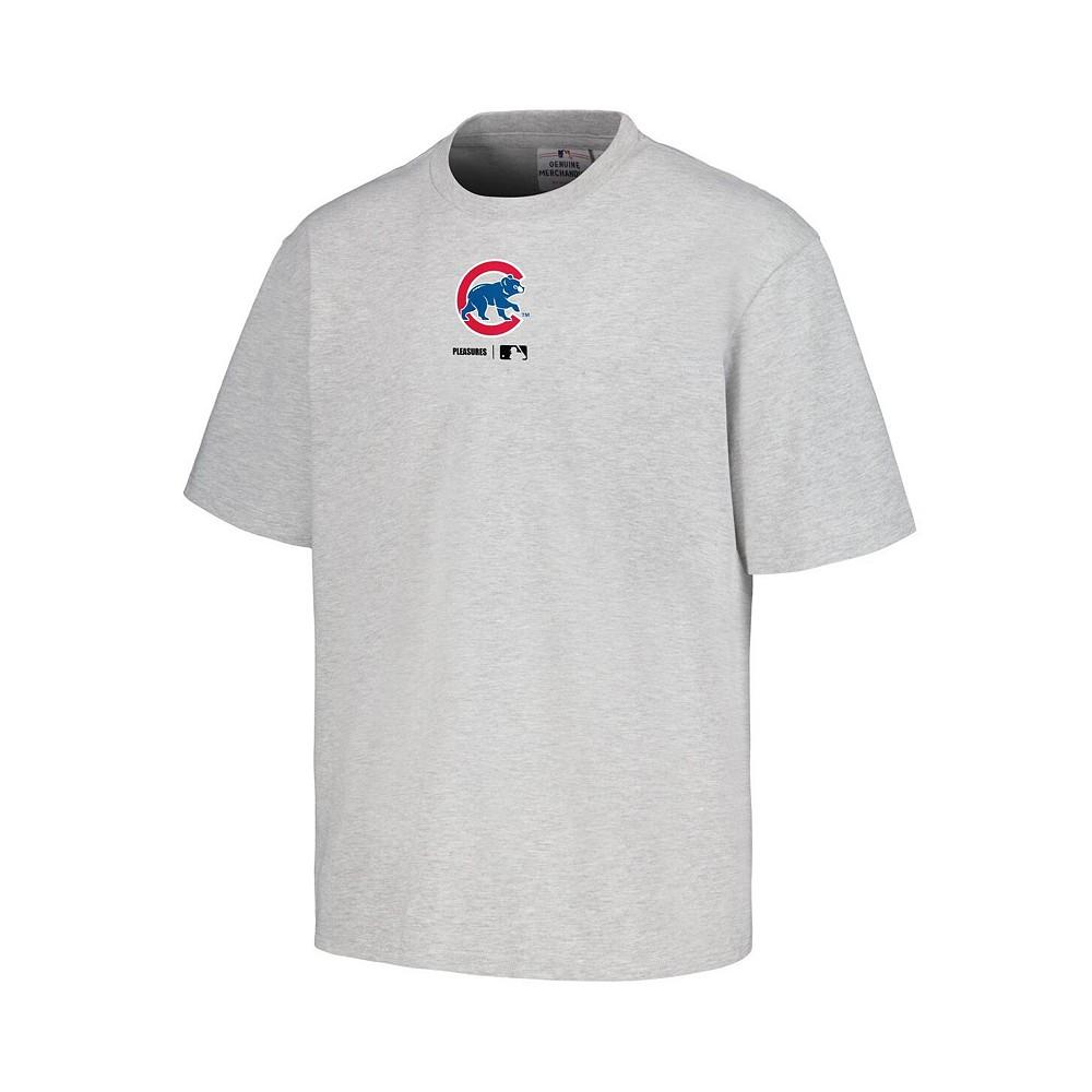 PLEASURES Men's Gray Chicago Cubs Mascot T-shirt