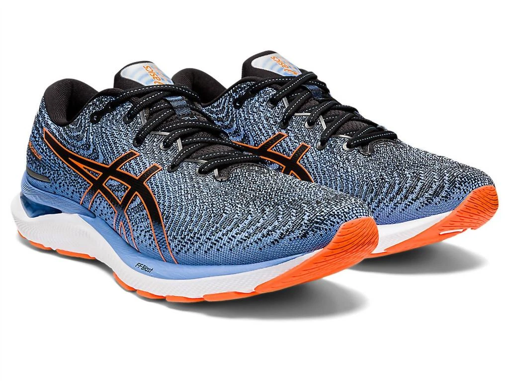 Asics Men's Gel-Cumulus 24 Running Shoes - Medium Width In Black/shocking Orange 2