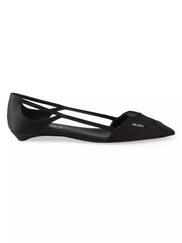 Prada Satin Cut-Out Ballerinas 1