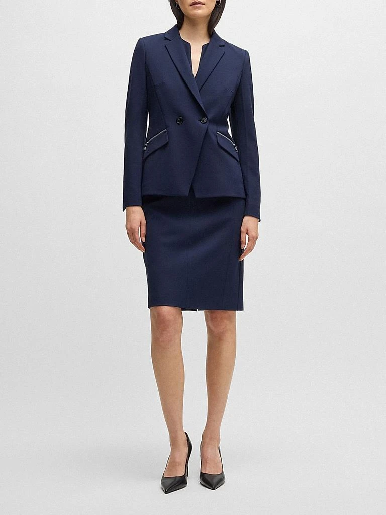 Hugo Boss Slim-Fit Blazer with Zipped Pockets 6